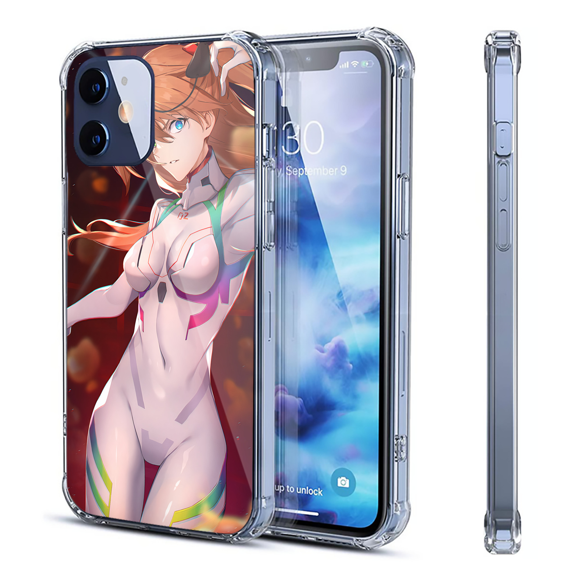 （画像用） EVA 新世紀エヴァンゲリオン 【iPhone 12シリーズ対応】透明スマホケース（クリアソフトケース）